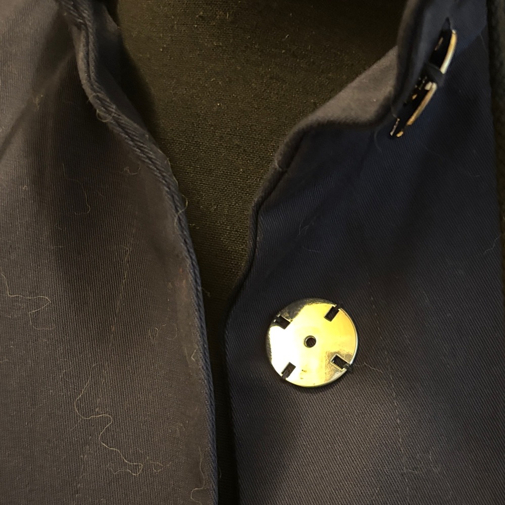 MarlaWynne Midnight Blue jacket with Metallic Buttons - Picture 2 of 6